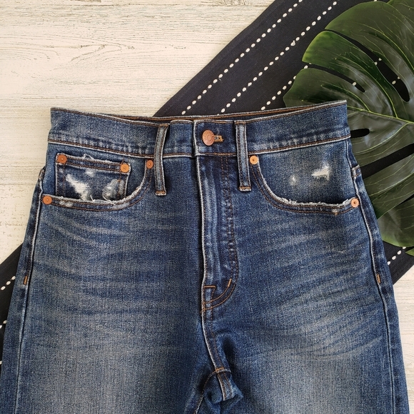 Madewell Classic Straight Leg Jeans Selvedge Edition Size 24 - Picture 5 of 12